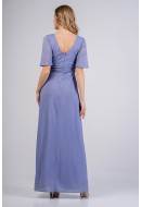 Φόρεμα maxi, lurex με μανίκι Φόρεμα maxi, lurex με μανίκι